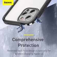 Чохол бампер Baseus Camera Lens Protector Frame Case для Iphone 12 Pro Max 6.7" Чорний