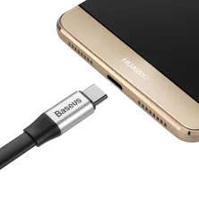 Кабель Baseus Nimble Portable Cable USB to Type-C 3A 0.23m Сріблястий