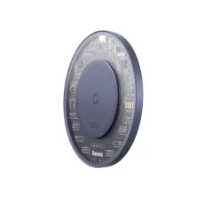 Бездротовий зарядний пристрій Baseus Simple 2 Wireless Charger з технологією Qi 15W Фіолетовий