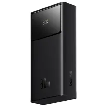 УМБ Baseus Star-Lord Digital Display 10000mAh 30W с технологией QC3.0+PD3.0 2USB+Type-C + Кабель USB to Type-C Черный