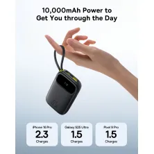 УМБ Baseus EnerFill FC31 Qpow3 Dual-Cable 20000mAh 22.5W с технологией QC3.0+PD3.0 и iP 20W+Type-C 22.5W кабелем Черный