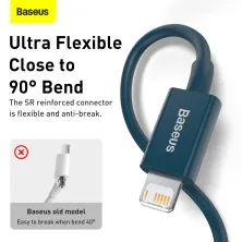 Кабель Baseus Superior Series Fast Charging Data Cable USB to Lightning 2.4A 1m Синій