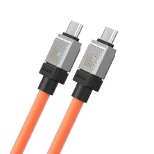Кабель Baseus CoolPlay Series Fast Charging Data Cable Type-C to Type-C 100W 20V 5A 1m Помаранчевий