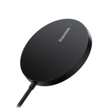 Бездротовий зарядний пристрій Baseus Simple Mini3 Magnetic з функцією MagSafe і Qi 15W Чорний