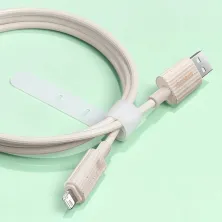 Кабель Baseus Habitat Series Fast Charging Data Cable USB to Lightning 2.4A 1m Рожевий