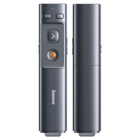 Презентер лазерна указка Baseus Orange Dot Wireless Presenter Red Laser Сірий