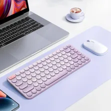 Клавиатура беспроводная Baseus K01A Wireless Tri-Mode Keyboard 2.4G/BT1+BT2 Фиолетовый