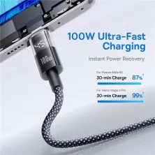 Кабель Baseus Display 2 Series Fast Charging Data Cable USB to Type-C 100W 20V 5A 1m Чорний