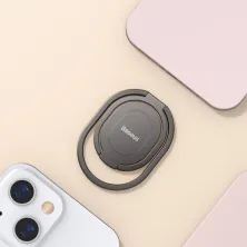 Тримач для телефону Baseus Rails Phone Ring Phone Stand Holder Сірий