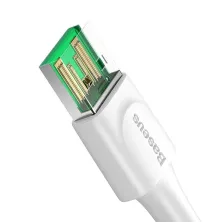 Кабель Baseus White Series Support VOOC Quick Charging Cable USB to Type-C 100W 20V 5A 1m Белый