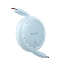 Кабель Baseus Free2Pull Mini Charging Data Cable Type-C to Type-C 60W 1m Голубой