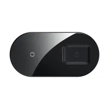 Бездротовий зарядний пристрій Baseus Simple 2in1 For Phone + Pods Pro з технологією Qi 15W 2A Чорний