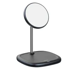 Бездротовий зарядний пристрій Baseus Swan Magnetic з функцією MagSafe і Qi 15W Чорний