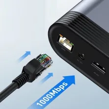 USB-хаб Baseus 16in1 Working Station Multifunctional HUB Adapter Type-C to USB3.0*3, USB2.0*2, SD, microSD, Type-C*2, 4KHDMI, VGA, AUX, RG45 Сірий