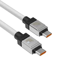 Кабель Baseus CoolPlay Series Fast Charging Data Cable Type-C to Type-C 100W 20V 5A 1m Білий