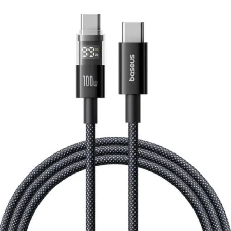 Кабель Baseus Display 2 Series Fast Charging Data Cable Type-C to Type-C 100W 20V 5A 1m Черный