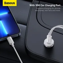 Беспроводное автомобильное зарядное устройство Baseus CW01 Magnetic Wireless Charging Car Mount 40W с функцией MagSafe и Qi 15W+Type-C 25W Белый