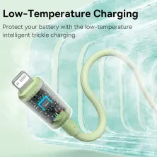 Кабель Baseus Habitat Series Fast Charging Data Cable Type-C to Lightning PD 20W 2m Салатовий