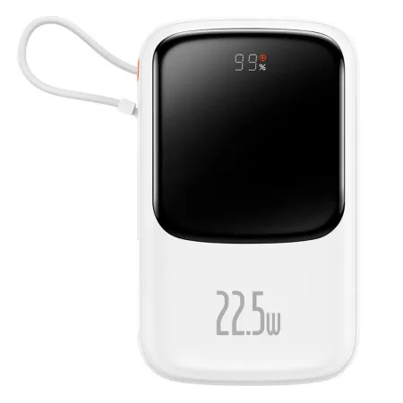 УМБ Baseus Q Pow Pro 20000mAh 22.5W 5A с технологией QC3.0+PD3.0 и Type-C кабелем 22.5W Белый