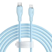 Кабель Baseus Pudding Series Fast Charging Data Cable Type-C to Lightning PD 20W 2m Блакитний