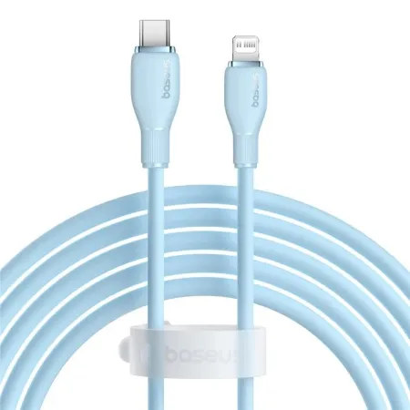 Кабель Baseus Pudding Series Fast Charging Data Cable Type-C to Lightning PD 20W 2m Блакитний