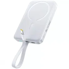 УМБ Baseus EnerFill FM11 Qi Magnetic 10000mAh 30W с функцией MagSafe и Qi 15W и встроенным кабелем Type-C 30W Белый