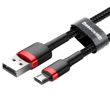 Кабель Baseus Cafule Cable USB to Micro USB 1.5A 2m Черно-Красный