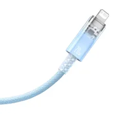Кабель Baseus Explorer Series with Smart Temperature Control Fast Charging Data Cable Type-C to Lightning PD 20W 1m Блакитний