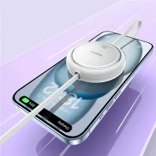 Кабель Baseus Free2Draw Mini Retractable Charging Data Cable Type-C to Type-C 100W 20V 5A 1m Білий