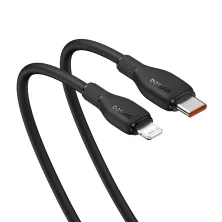 Кабель Baseus Pudding Series Fast Charging Data Cable Type-C to Lightning PD 20W 2m Чорний