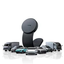 Бездротовий автомобільний зарядний пристрій Baseus C02 Magnetic Phone Holder Wireless Charger з функцією MagSafe і технологією Qi 15W Чорний