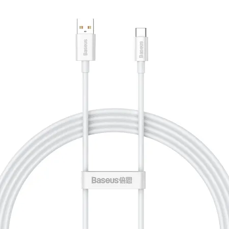 Кабель Baseus Superior Series Fast Charging Data Cable USB to Type-C 100W 20V 5A 1.5m Белый