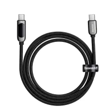 Кабель Baseus Display Series Fast Charging Data Cable Type-C to Type-C 100W 20V 5A 2m Чорний