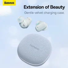 Беспроводные Bluetooth наушники Baseus AirNora 2 с функцией шумоподавления ANC Голубой