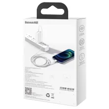 Кабель Baseus Superior Series Fast Charging Data Cable USB to Lightning 2.4A 1m Білий