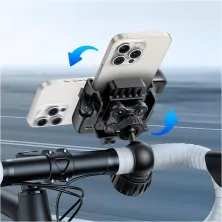 Тримач телефона на велосипед Baseus GoTrip Series Bike Phone Mount Чорний