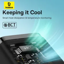 Сетевое зарядное устройство Baseus GaN5 Mini Fast Charger 1C PD3.0 30W Type-C 3A + кабель Baseus Type-C to Type-C 100W 20V/5A 1м Черный