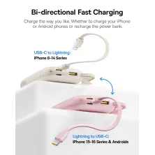 УМБ Baseus EnerFill FC21 Qpow 3 Ultra 10000mAh 22.5W з технологією QC3.0+PD3.0 + Кабель Type-C to Lightning Сріблястий