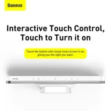 Настольная лампа Baseus Magnetic Stepless Dimming PRO Charging Desk Lamp переносная с встроенным аккумулятором 1800 mAh Белый