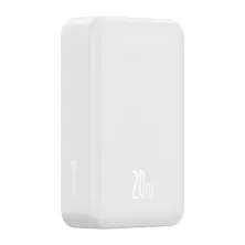 УМБ Baseus Magnetic Mini Wireless Fast Charge 2in1 20000mAh 20W 3A QC3.0+PD3.0 с Беспроводной зарядкой Qi 15W Белый