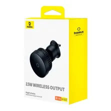 Бездротовий автомобільний зарядний пристрій Baseus MagPro Magnetic Wireless Charging Car Mount Air Vent Version з технологією Qi 15W Чорний