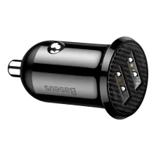 Автомобильное зарядное устройство Baseus Grain Pro Car Charge 2USB 4.8A Черный