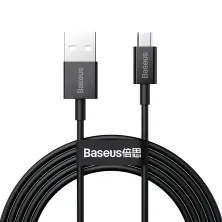 Кабель Baseus Superior Series Fast Charging Data Cable USB to Micro USB 2A 2m Чорний