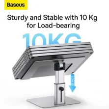 Підставка для ноутбука Baseus Metal Adjustable Laptop Stand Сріблястий