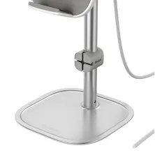 Бездротовий зарядний пристрій Baseus Literary Youth Desktop Bracket з технологією Qi 15W Сріблястий