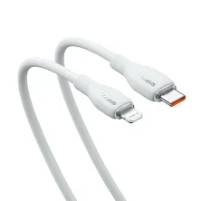 Кабель Baseus Pudding Series Fast Charging Data Cable Type-C to Lightning PD 20W 1m Білий