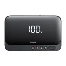 Пускозарядное устройство Бустер Baseus Super Energy 4in1 12V 6000mAh 600A с функцией Павербанка 5V/3A и Компрессора Черный