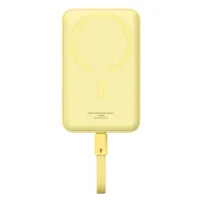 УМБ Baseus Magnetic Mini Wireless Fast Charge 10000mAh 30W 3A QC3.0+PD3.0 з функцією MagSafe та Qi 15W і Type-C 30W кабелем Жовтий