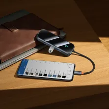 USB-хаб Baseus 4in1 AcmeJoy 4-Port Type-C HUB Adapter Type-C to USB3.0*4, Сірий