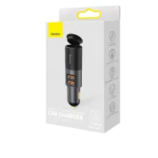 Автомобильное зарядное устройство Baseus Share Together Fast Charge Car Charger 120W 2USB + 1 Прикуриватель Серый
